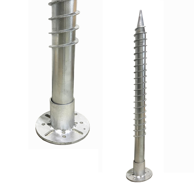 Adjustable Solar Panel Ground Mounting System HDG Ground Screw