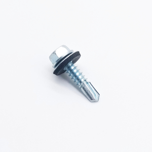 SUS304+SCM435 14*25 Bi Metal Self Drilling Screws With Composite Gaskets
