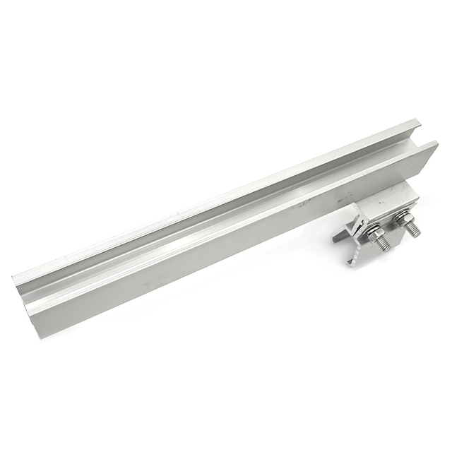 Adjustble Solar Mount Bracket Aluminum Solar Rail And Solar Klip Lok Clamp for Roof Mounting System
