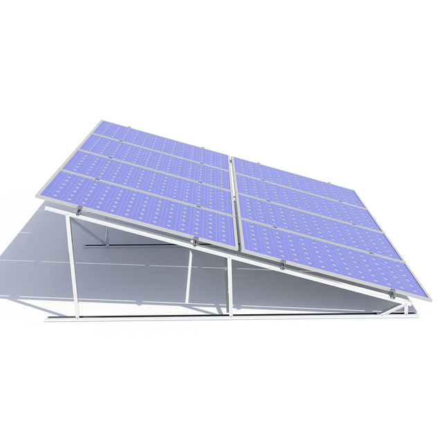 Solar Energy Panel System Flat Roof Mounting Solar Power Panel Kit with Inverter PV Module 