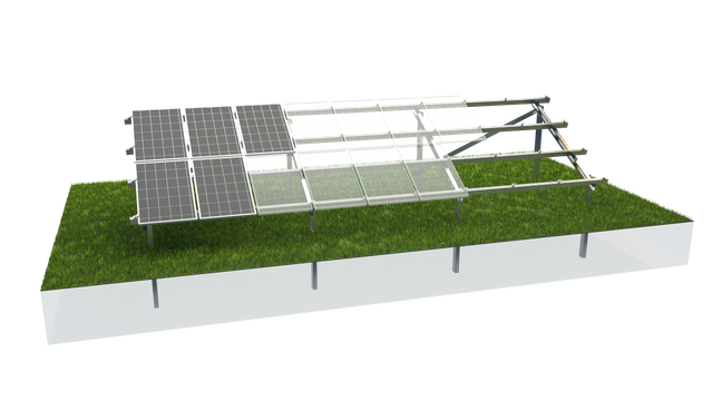 Solar Panel Ground Mounting System with C Channel Steel Support